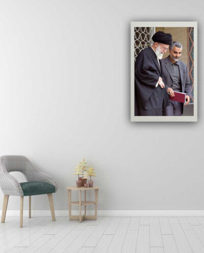 تابلو مدل رهبر و سردار سلیمانی