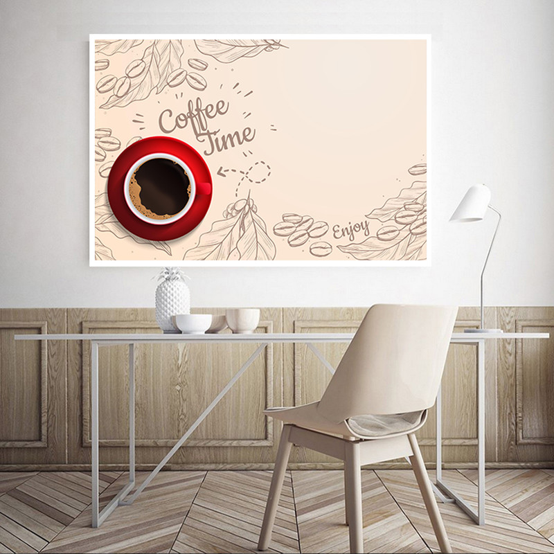 تابلو مدل دکوراتیو طرح coffee time کد 0391 - Image 2