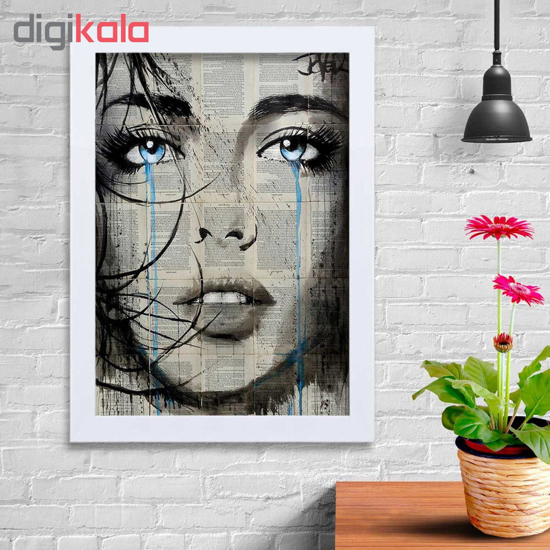 تابلو گالری استاربوی طرح پرتره دختر مدل هنری KL108 - Image 2