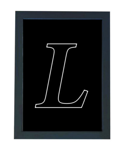 تابلو گالری چهره پرداز رخ مدل حرف L طرح عاشقانه دکوری کد Alphabet10016