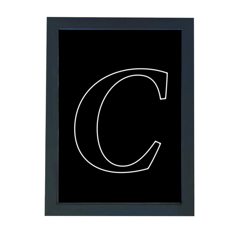 تابلو گالری چهره پرداز رخ مدل حرف C طرح عاشقانه دکوری کد Alphabet10010
