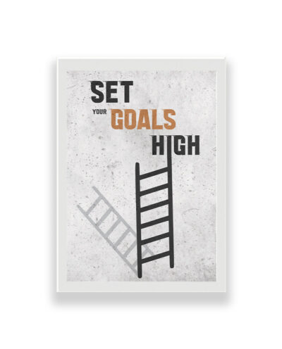 تابلو طرح انگیزشی set your goals high