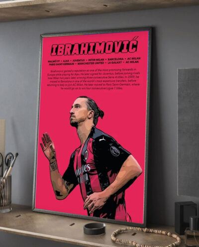 تابلو مدل دکوراتیو ابراهیموویچ ibrahimovic کد G5-22