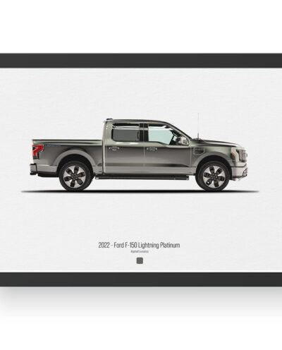 تابلو مدل Ford F-150 Lightning Platinum 2022