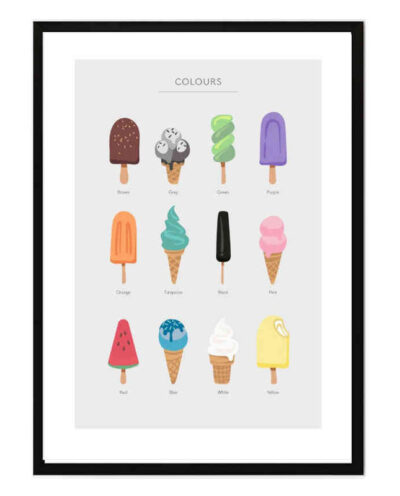 تابلو مدل Ice cream colour کد 248901866
