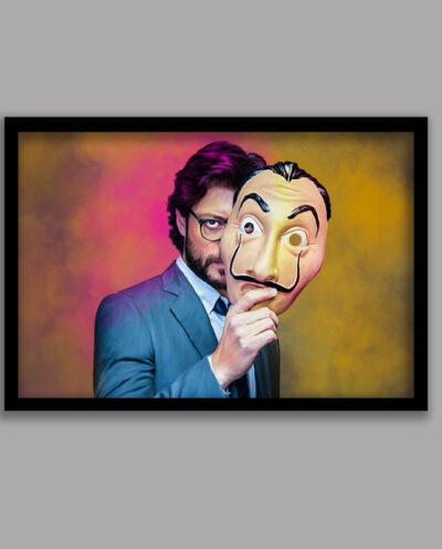 تابلو مدل پروفسور سریال خانه کاغذی Money Heist کد LA-G10641-2