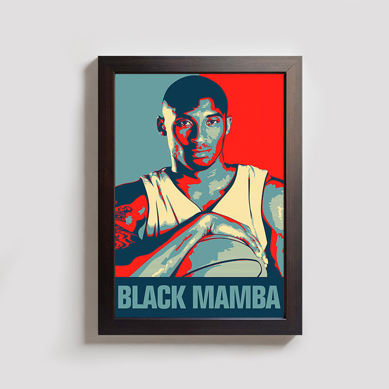 تابلو مدل ورزشی بسکتبال کوبی برایانت kobe bryant BR072 - Image 2