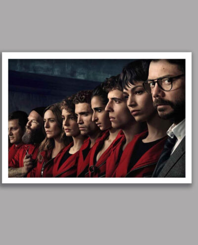 تابلو مدل سریال خانه کاغذی Money Heist کد LA-G10634