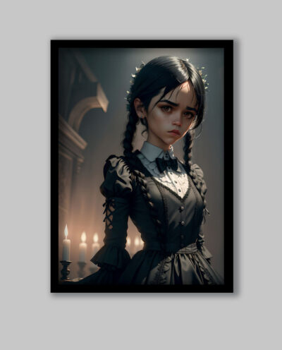 تابلو مدل ونزدی آدامز Wednesday Addams کد LA-G10820-2