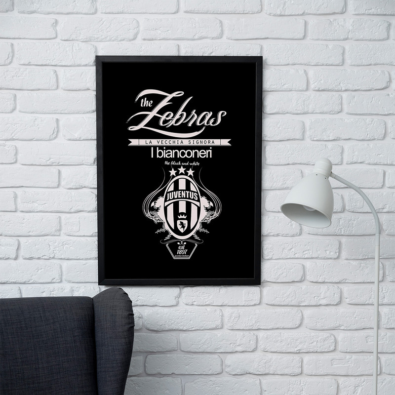 تابلو مدل دیواری طرح یوونتوس Juventus کد FD542 - Image 2