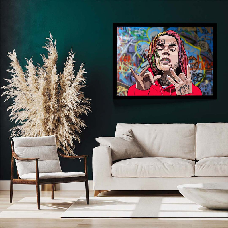 تابلو مدل 6ix9ine کد F-10013 - Image 3