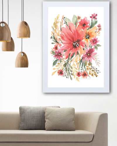 تابلو گالری استاربوی طرح گل مدل هنری 108