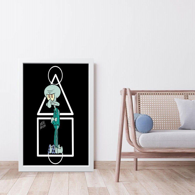 تابلو مدل دکوراتیو اختاپوس Squid ward کد G10-47 - Image 4