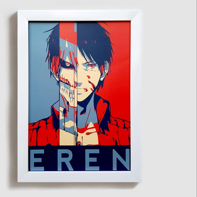 تابلو مدل اتک آن تایتان ارن attack on titan eren W006 - Image 2