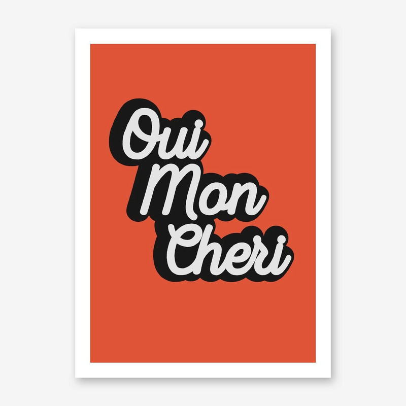 تابلو مدل Oui Mon Cheri کد 248901414 - Image 3