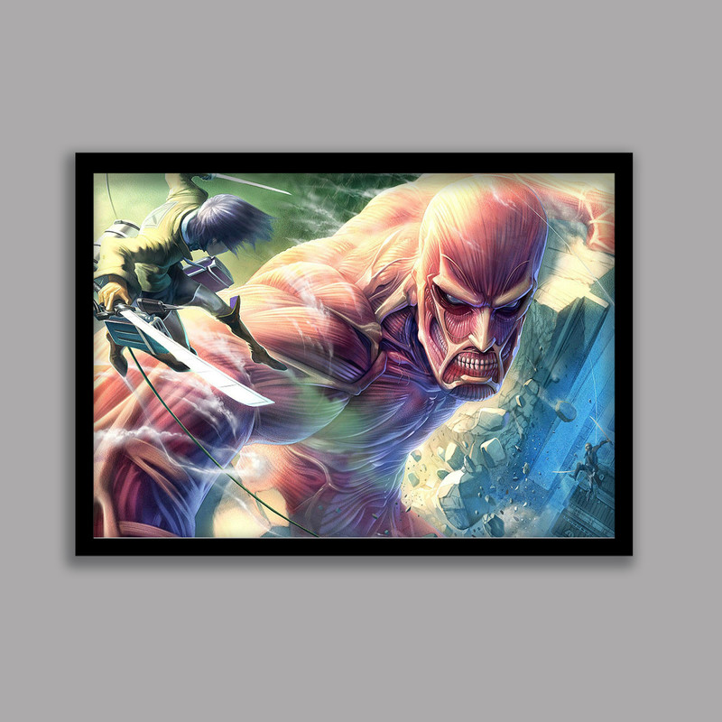 تابلو مدل انیمه اتک آن تایتان Attack on Titan کد LA-G10414-2