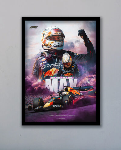 تابلو مدل فرمول یک مکس ورشتپن Verstappen کد LA-F1G1018B