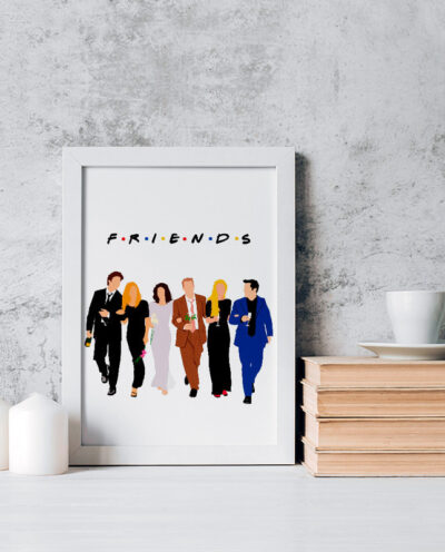 تابلو یاسین دکوراتیو مدل سریال فرندز Friends کد F187