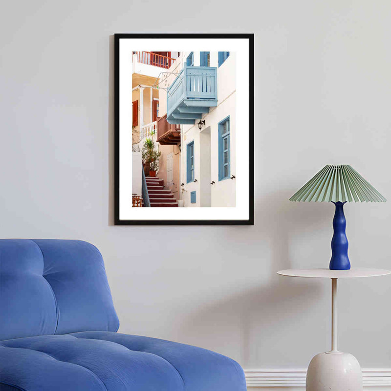 تابلو مدل Houses in Greece کد 248901833 - Image 3
