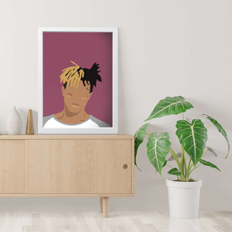 تابلو مدل مینیمال XXXTENTACION کد S2512-w - Image 4