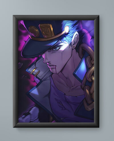 تابلو مدل انیمه جوتارو کوجو جوجو Joutarou Kuujou JoJo anime 08