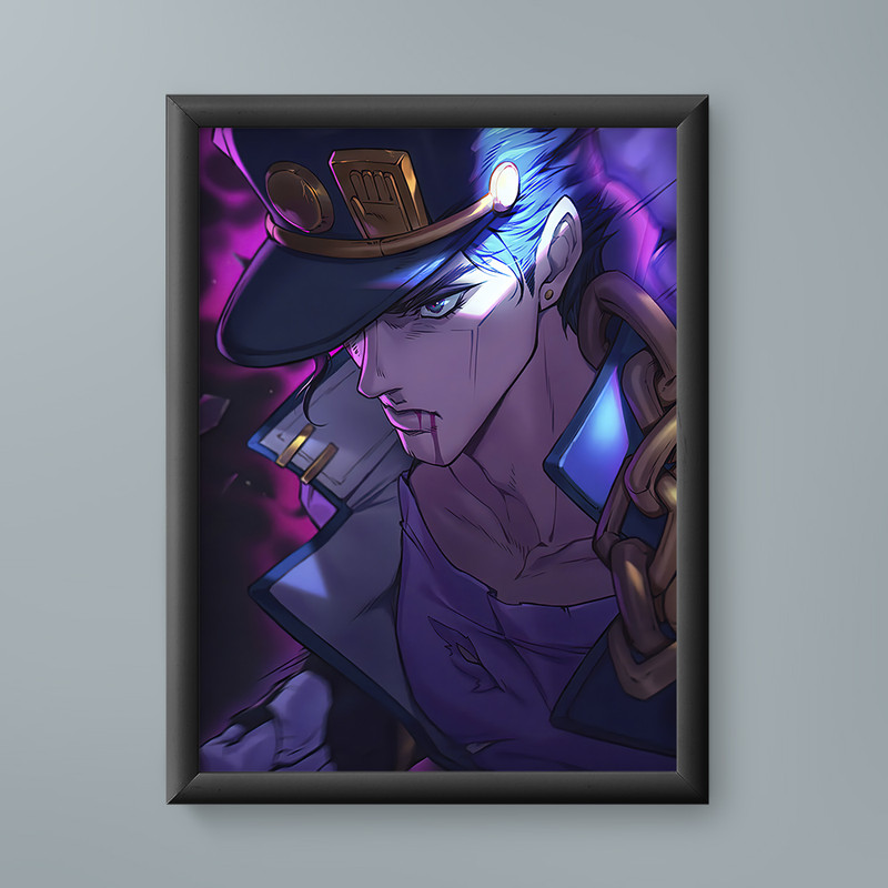 تابلو مدل انیمه جوتارو کوجو جوجو Joutarou Kuujou JoJo anime 08