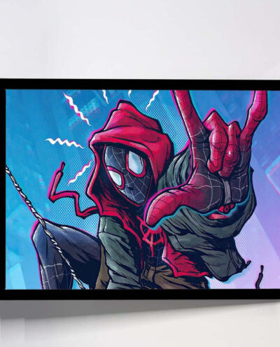 تابلو مدل spider man miles کد F-10011