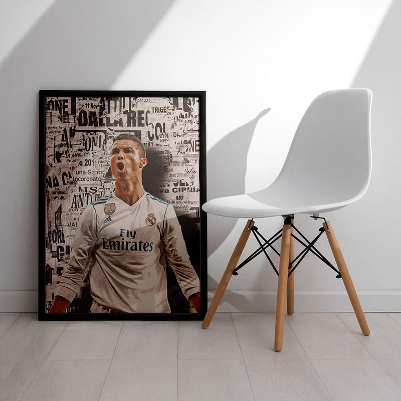 تابلو مدل دیواری طرح رونالدو Ronaldo کد FD443 - Image 2