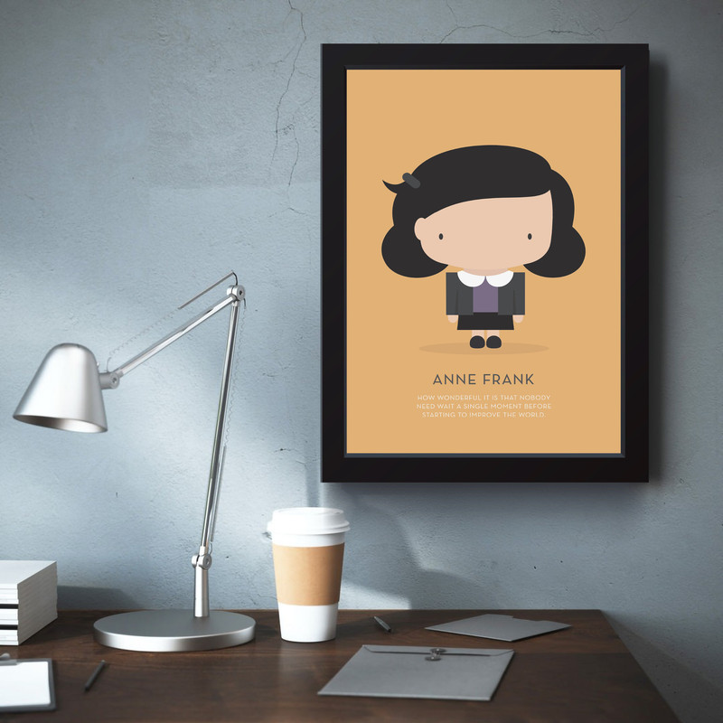 تابلو مدل مینیمال Anne Frank کد S0614-b - Image 4