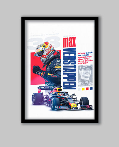 تابلو مدل فرمول یک مکس ورشتپن Max Verstappen کد LA-G10286-2