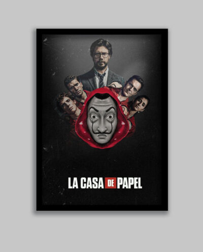 تابلو مدل سریال خانه کاغذی Money Heist کد LA-G10644-2