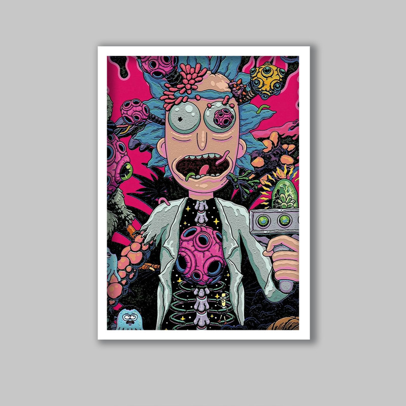 تابلو مدل ریک اند مورتی Rick and Morty کد LA-G10734