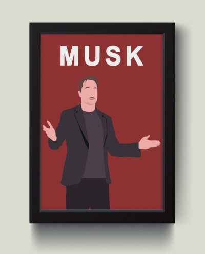تابلو مدل مینیمال Elon Musk ایلان ماسک کد Q2626