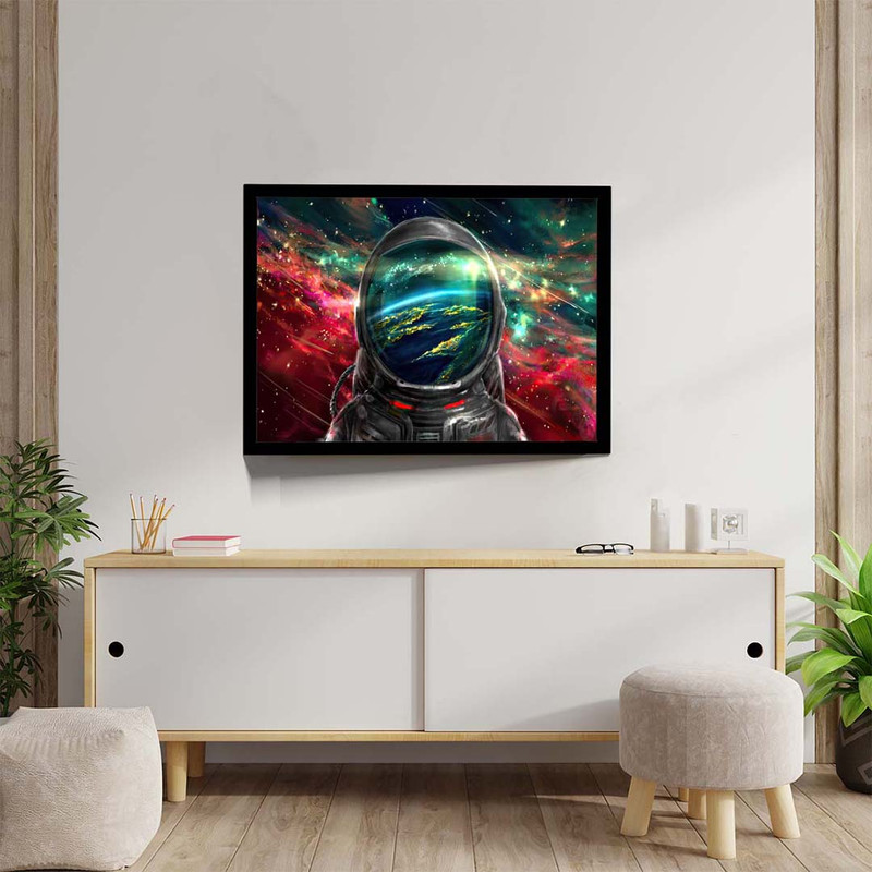 تابلو مدل astronaut colorful galaxy کد F-10041 - Image 4