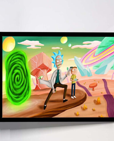 تابلو مدل rick and morty کد F-15032