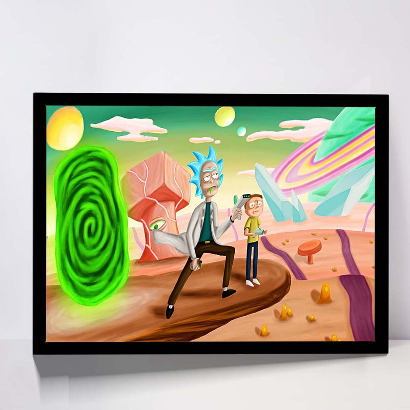 تابلو مدل rick and morty کد F-15032