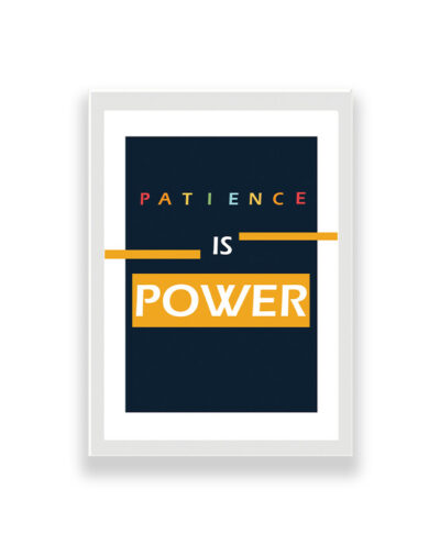 تابلو طرح انگیزشی patience is power