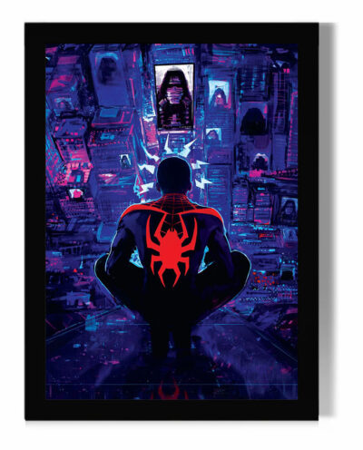 تابلو مدل دیواری طرح انیمیشن مرد عنکبوتی مایلز مورالس Spiderman Miles Morales کد FD183
