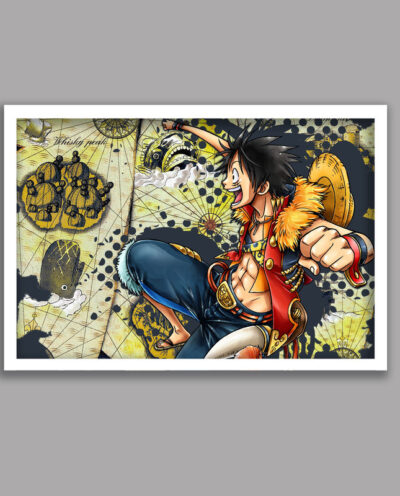 تابلو مدل انیمه وان پیس One Piece کد LA-G10491