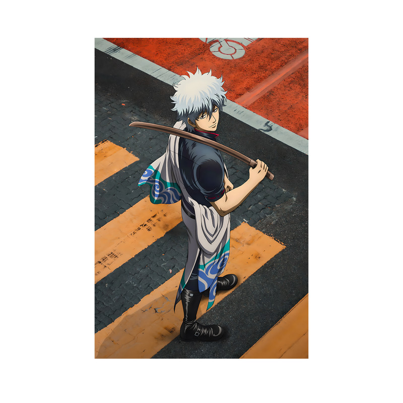 تابلو مدل انیمه ساکاتا گینتوکی گینتاما Sakata Gintoki Gintama anime 02
