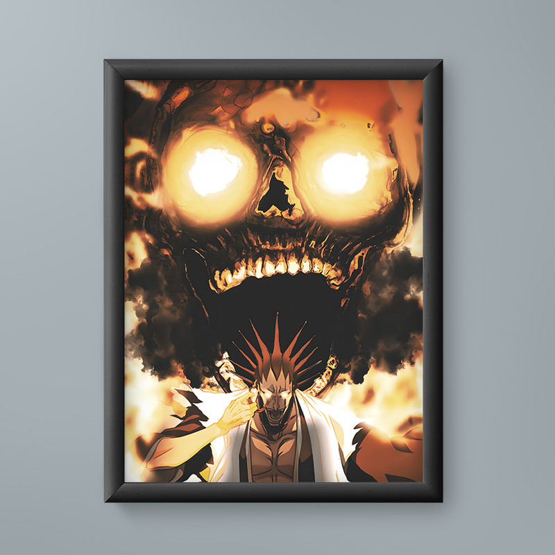 تابلو مدل انیمه کنپاچی زاراکی بلیچ Kenpachi Zaraki Bleach anime 06