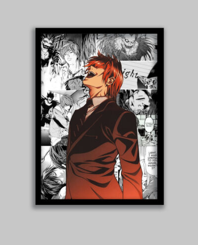 تابلو مدل انیمه دفترچه مرگ Death Note کد LA-G10534-2