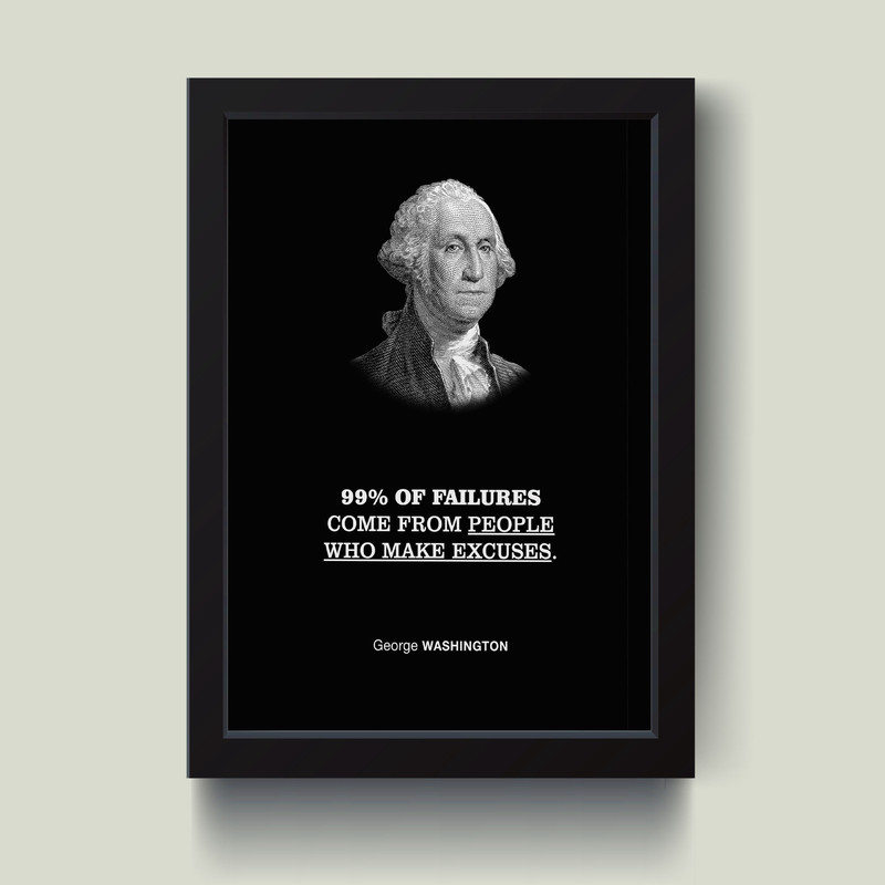 تابلو مدل George Washington جورج واشنگتن کدQ2826