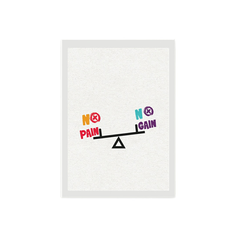 تابلو مدل no pain no gain - Image 2