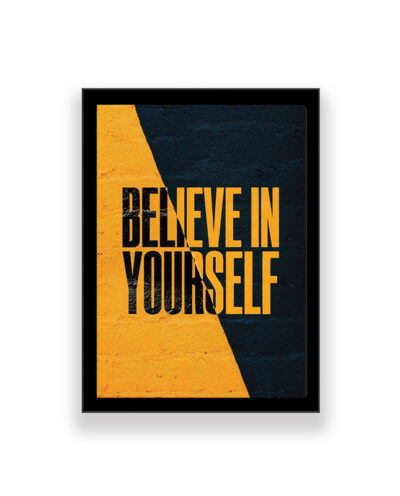 تابلو طرح انگیزشی مدل believe in yourself