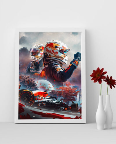 تابلو مدل فرمول یک مکس ورشتپن F1 Verstappen کد LA-F1G1003