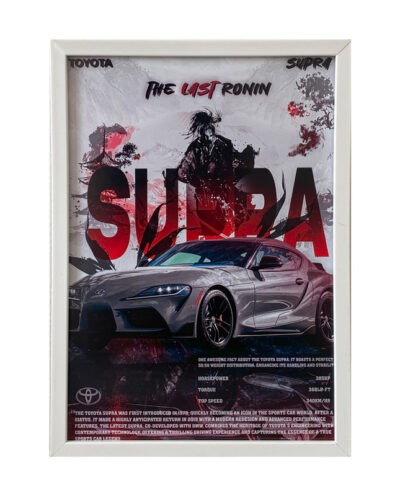 تابلو مدل دکوراتیو طرح ماشین تویوتا سوپرا supra کد 1080