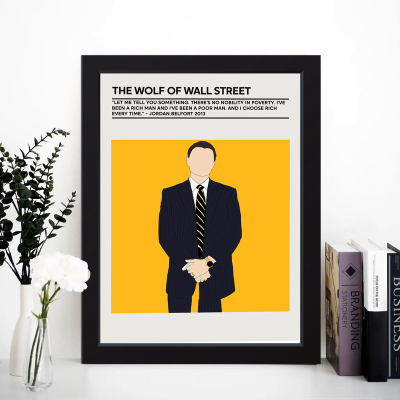 تابلو مدل Wolf of the wall street کدm2508-b - Image 4