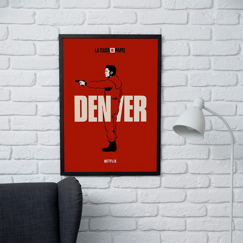 تابلو مدل دیواری طرح دنور Money Heist کد FD198 - Image 2