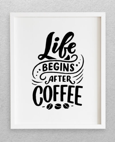 تابلو مدل نوشته انگلیسی طرح COFFEE کد 725